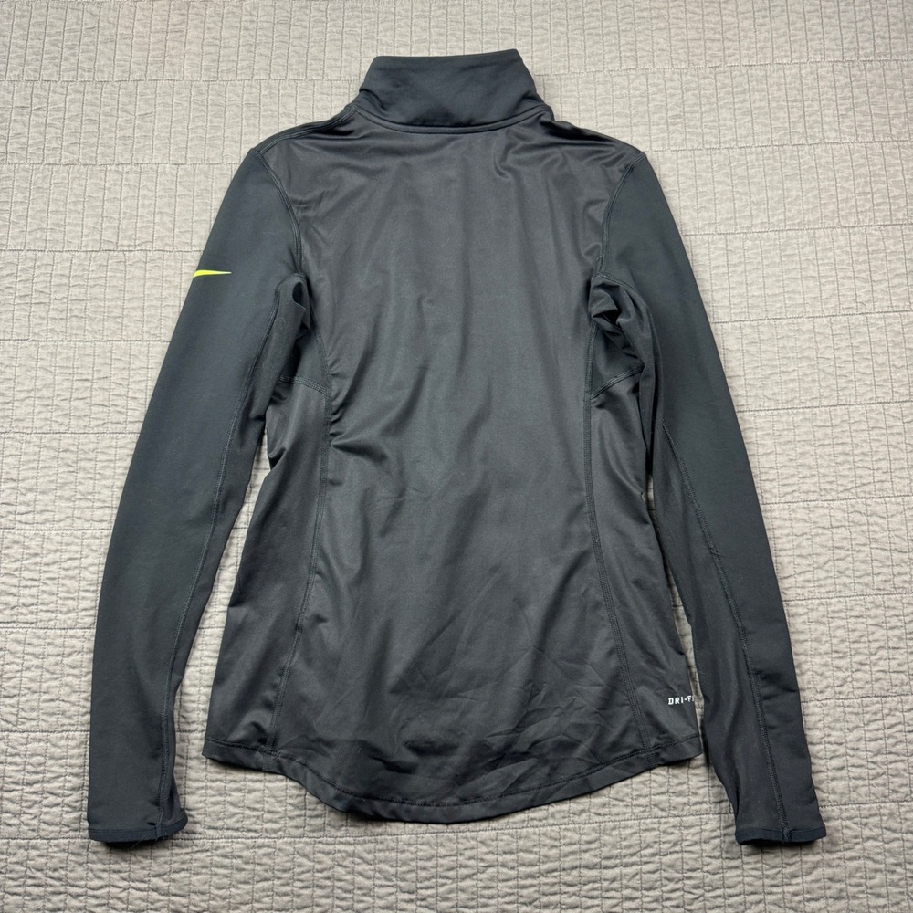 Nike Pro Dri-FIT Womens Medium Black Quarter Zip Running Top Athletic Active - Picture 4 of 10